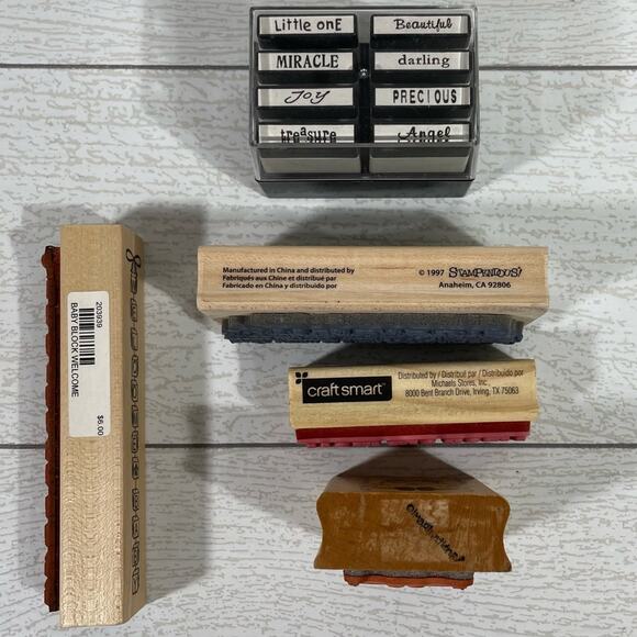 Wood and Rubber Stamp 5 Piece Baby Bundle - Picture 7 of 9